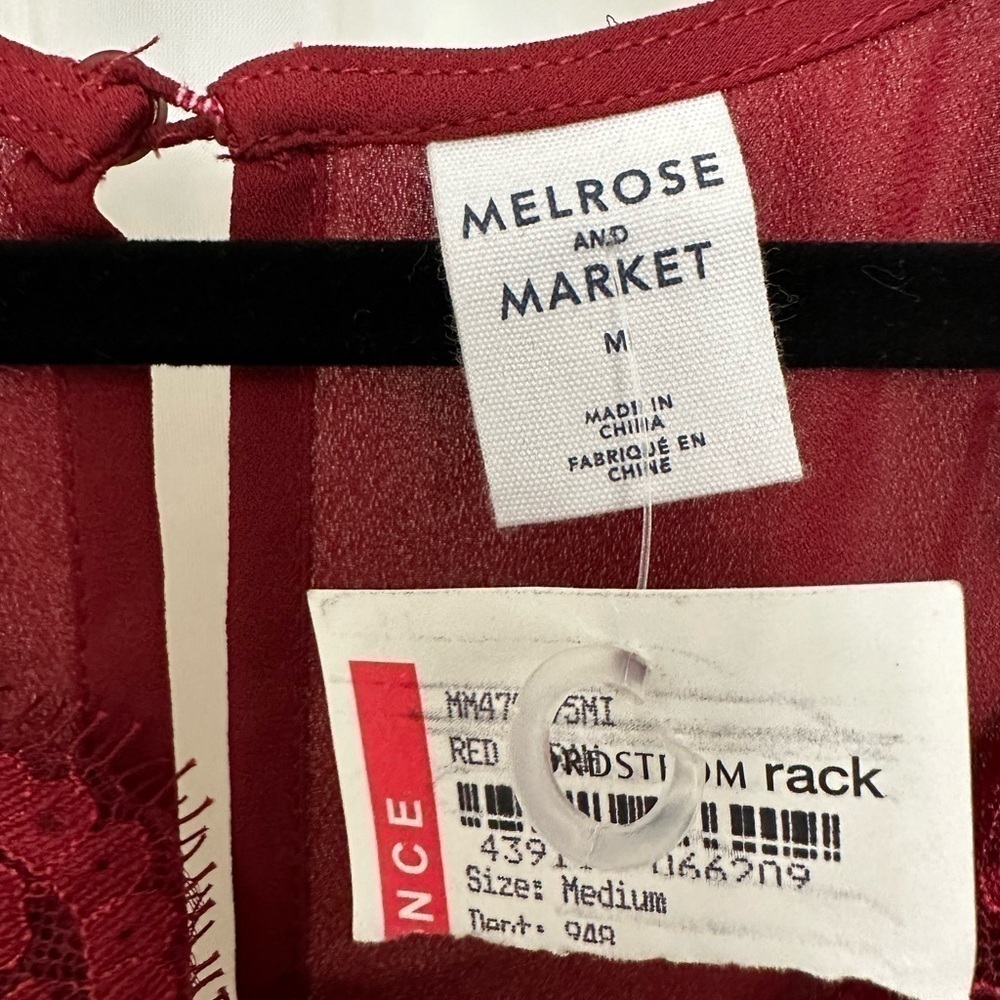1-NWT Melrose & Market peasant blouse size M - Picture 2 of 7